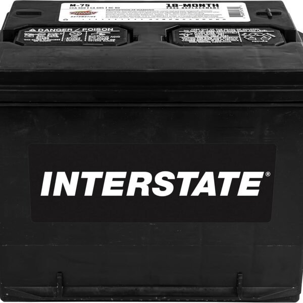 Interstate Batteries Group 75 Car Battery Replacement (M-75) 12V, 550 CCA, 18 Month Warranty