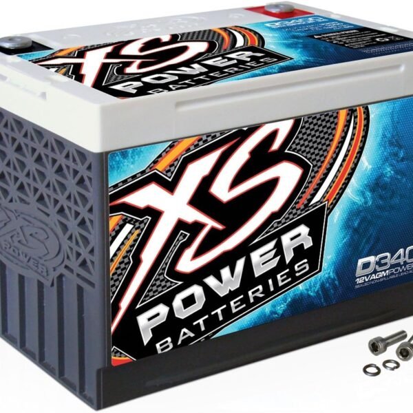 XS Power D3400 XS Series 12V 3,300 Amp AGM High Output Battery with M6 Terminal Bolt