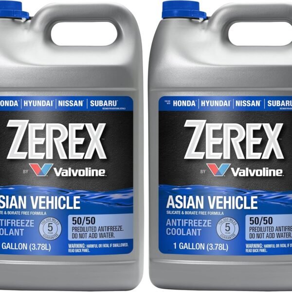 Zerex Asian Vehicle Blue Silicate and Borate Free 50/50 Prediluted Ready-to-Use Antifreeze
