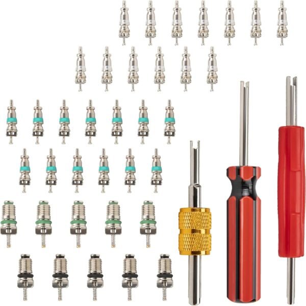 39 PCS Air Conditioning Valve Core Accessories Kit, Schrader Valve Tool