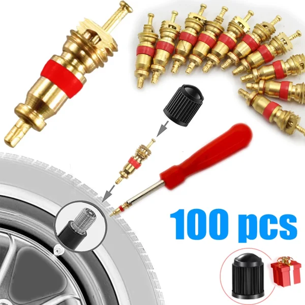 Copper Valve Core Car Motorcycle Bike Tire Valve Core American/US Vacuum