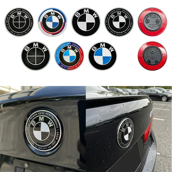 82mm Car Front Emblem Badge for BMW E46 E90 E60 F30 F10 E39 E36 M3 M5 M6 G20 G30 E93